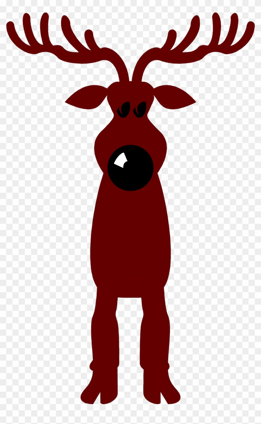 Deer Clipart Nose - Cartoon Rudolph The Red Nosed Reindeer - Png Download