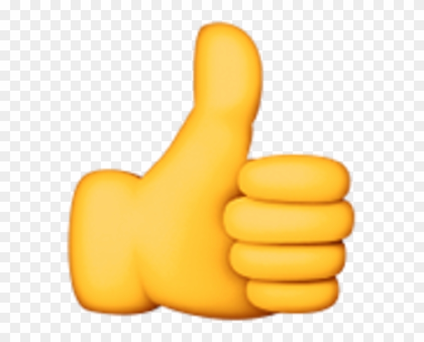 Finger Up Emoji Clipart - Thumbs Up Emoji Png Yellow Transparent Png