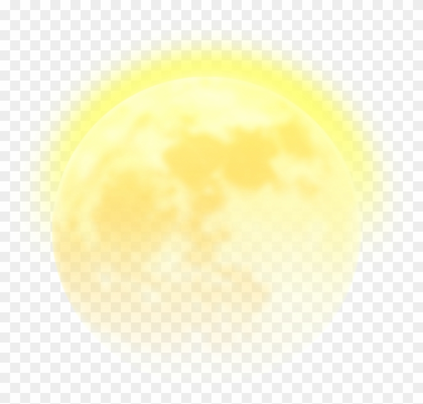 #ftestickers #moon #yellow #glowing - Planet Clipart #1664279
