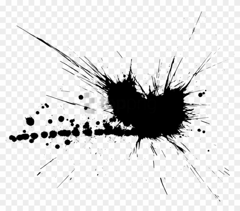 Free Png Ink Splash Png Png Image With Transparent - Colour Splash Png Black Clipart