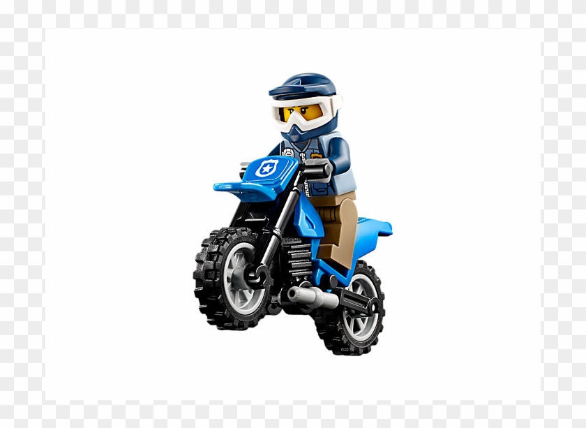 Dirt Road Pursuit - Lego Police Motorcycle Clipart