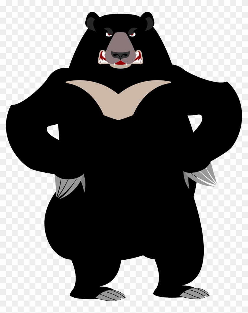 If A Black Bear Charges, Fight Back Go For The Eyes - Bear Clipart