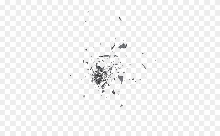 Glass Shattering Images - Monochrome Clipart #1665708