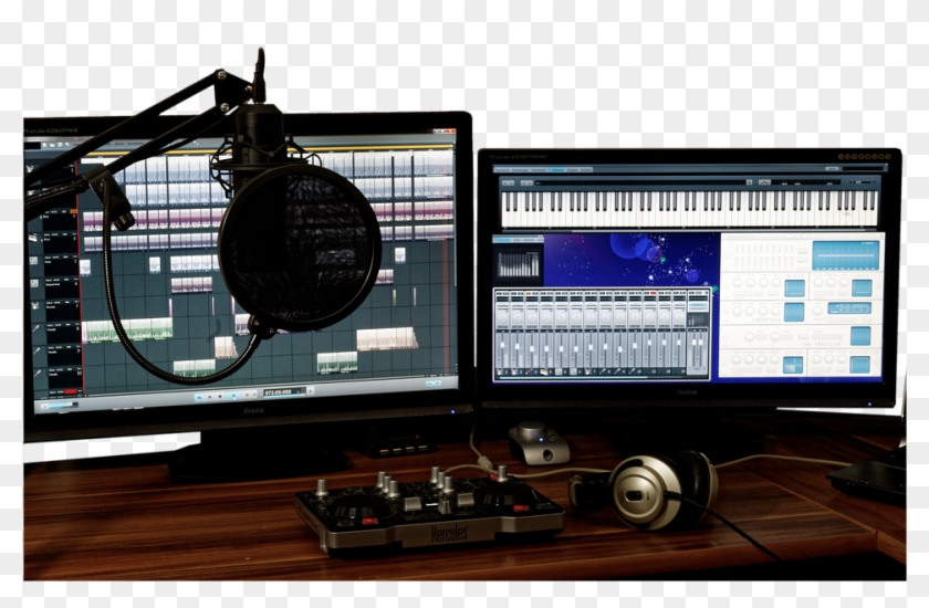 Studio, Music, Mixer, Audio, Controller, Music Studio - Estudio De Grabacion En Casa Clipart #1666327