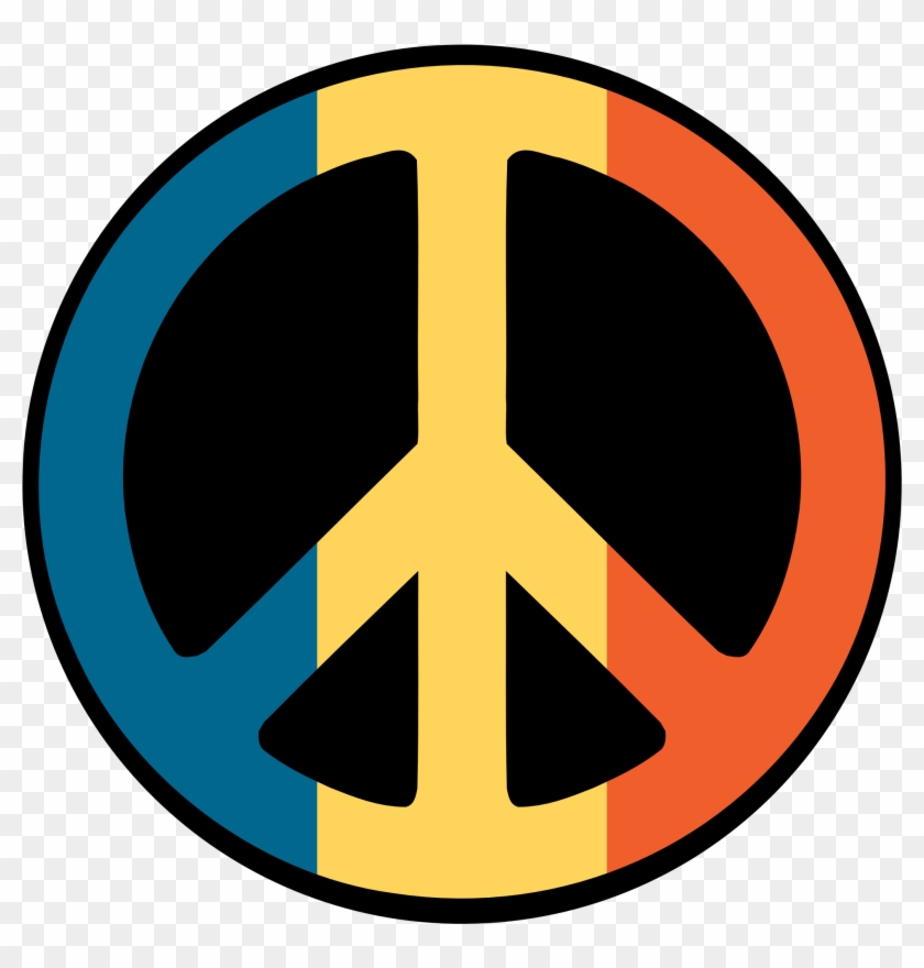Peace Symbol Png - Peace Sign Red Yellow Green Clipart #1666733