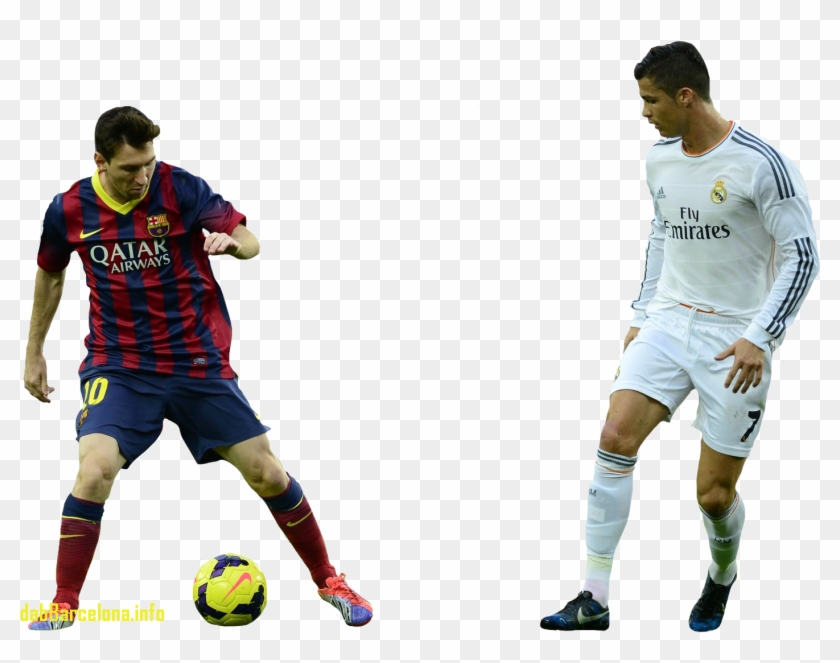Awesome Cristiano Ronaldo Vs Messi All Time Statistics - Cristiano Ronaldo Messi Png Clipart #1666907