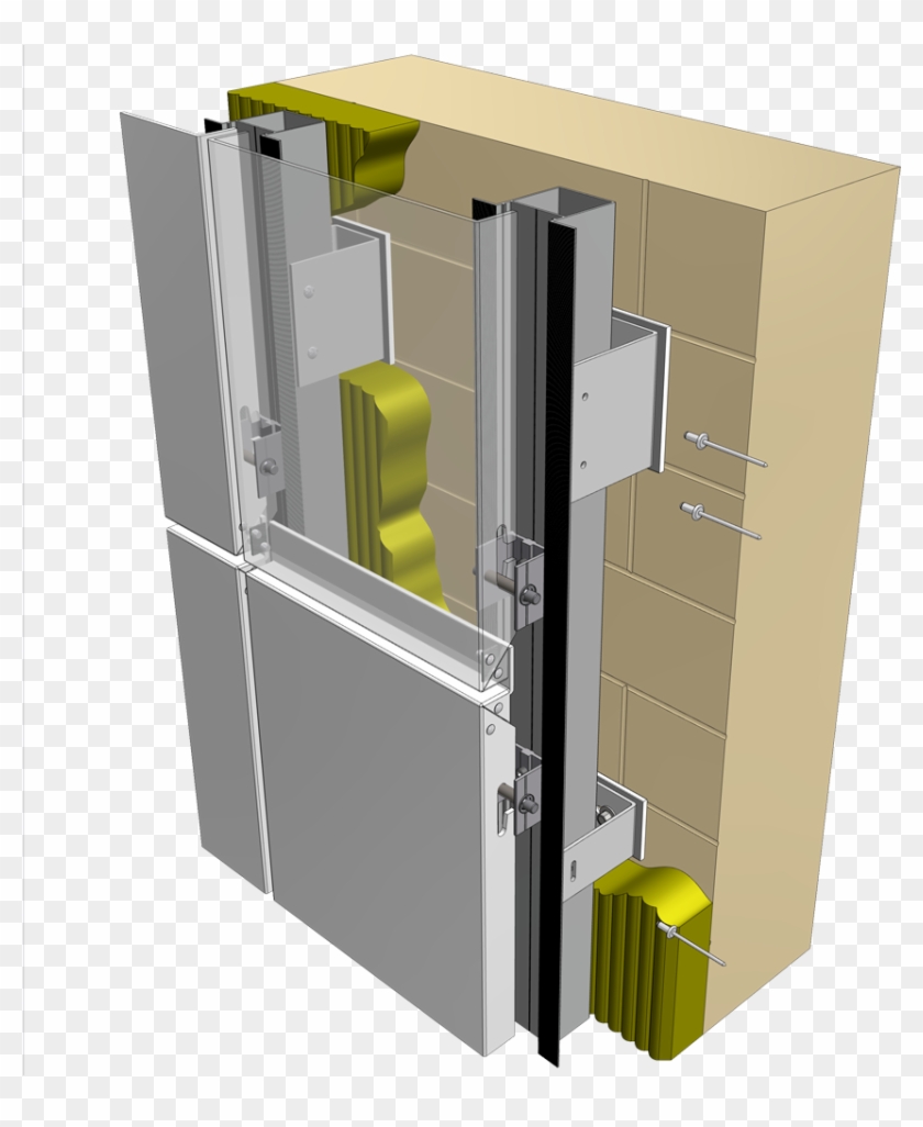 Reynobond Vertical Cassette - Sliding Door Clipart