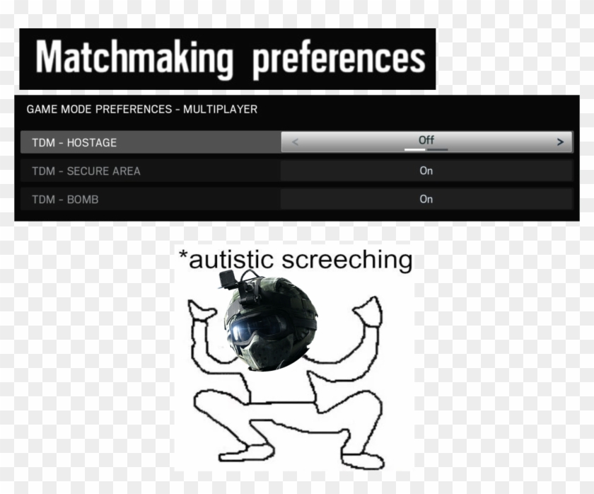 Shittyrainbow6 - Rainbow Six Siege Meme Autistic Clipart