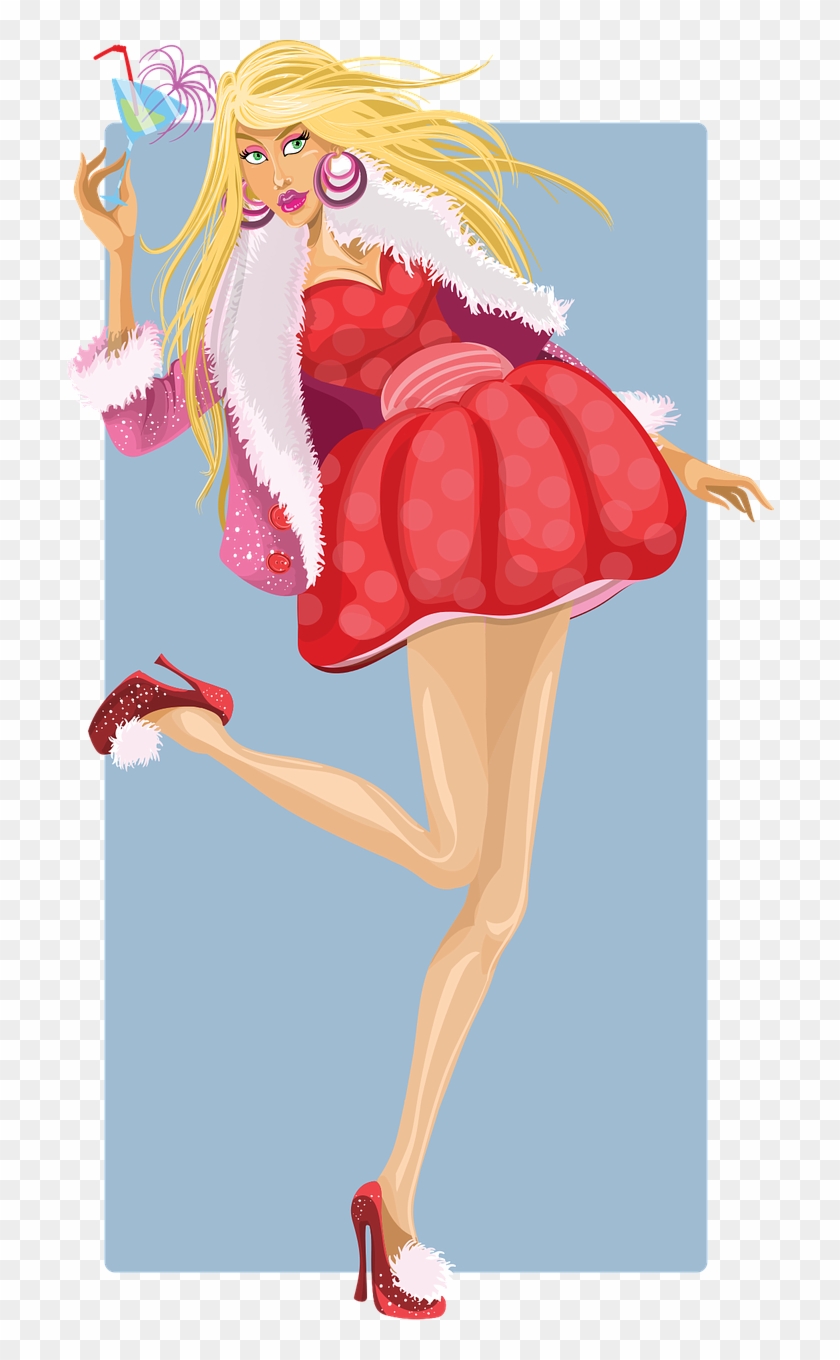 Excited To Go To Luxembourg Luxembourg - Party Girl Cartoon Png Clipart #1667701