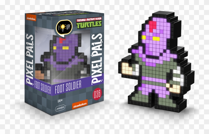 Pdp Pixel Pals Teenage Mutant Ninja Turtles Foot Soldier - Pixel Pals Tmnt Foot Soldier Clipart
