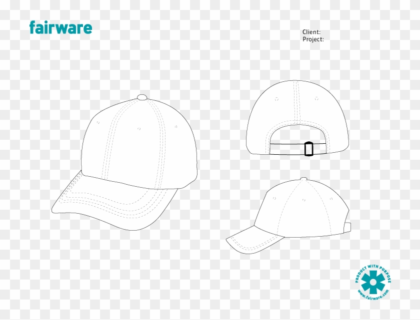 Hat Fairware Design Template - Cap Template Png Clipart