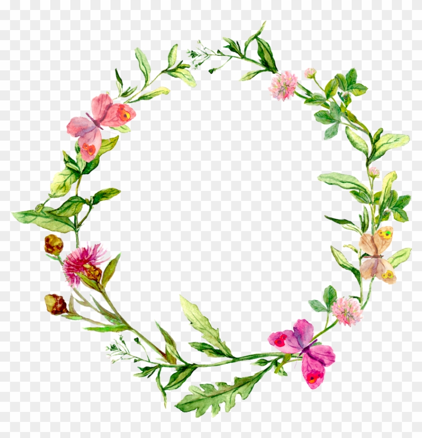 A Lullaby For Sleepless Nights - Flowers Circle Frame Png Clipart
