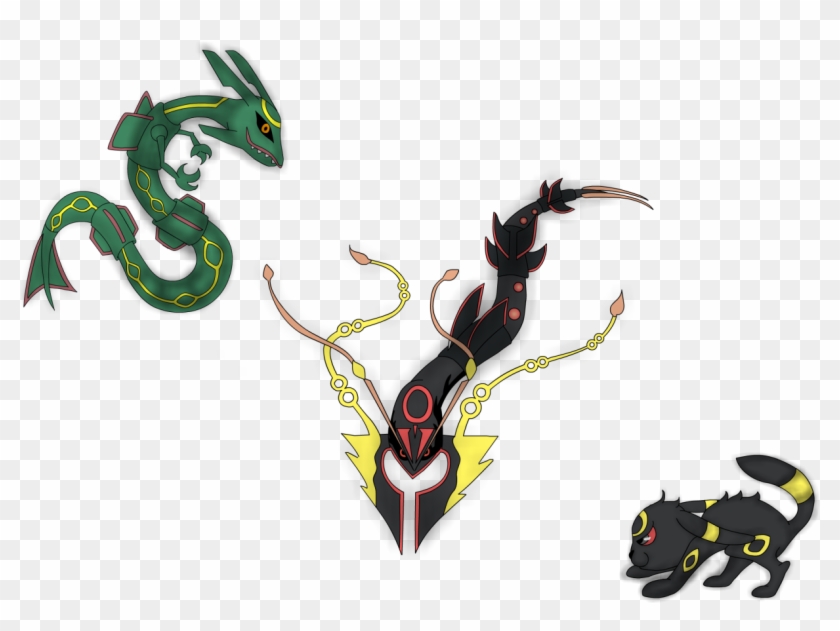 Does Anyone Else Think That Shiny Mega Rayquaza Looks - Cartoon Clipart #1668667