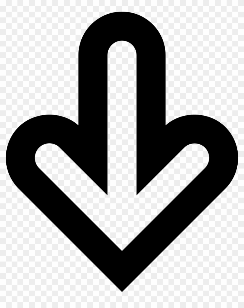 Png File Svg - Вниз Стрелка Clipart #1668703