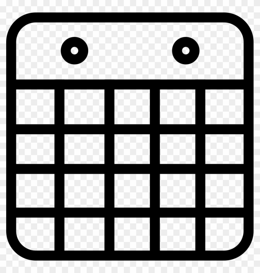 Png File - Icon Calendar Thin Png Clipart #1669033