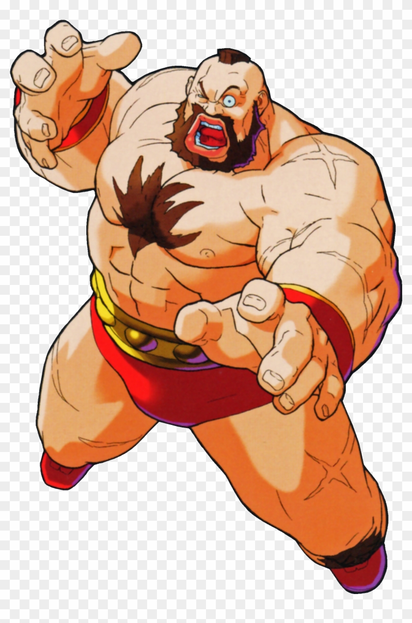 1763 X 2599 10 - Zangief Marvel Vs Street Fighter Clipart