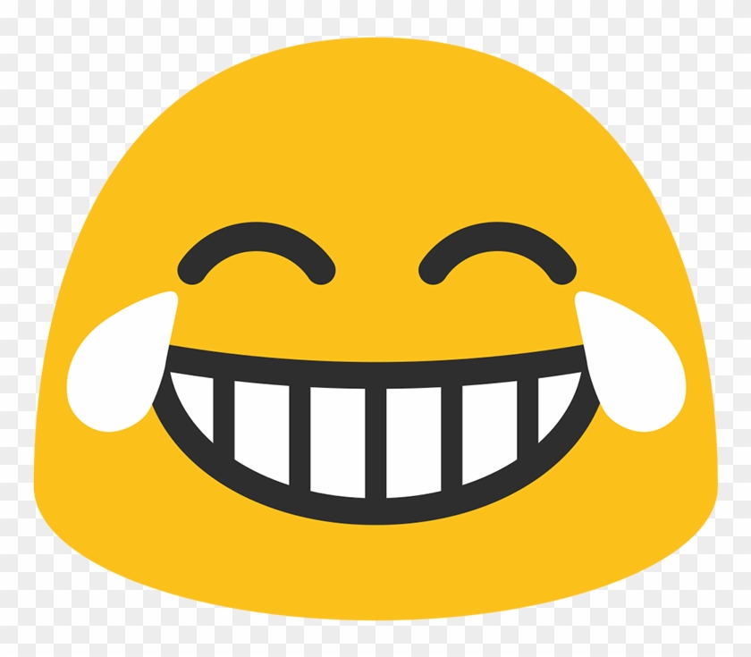 Joy Tears Face - Android Laugh Emoji Png Clipart