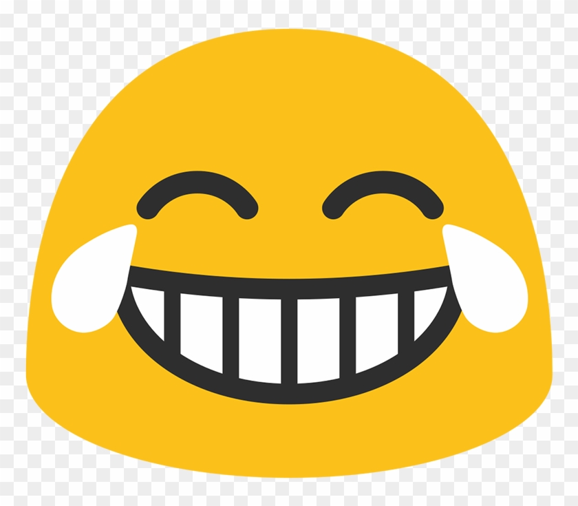 Joy Tears Face - Android Laugh Emoji Png Clipart #1669165