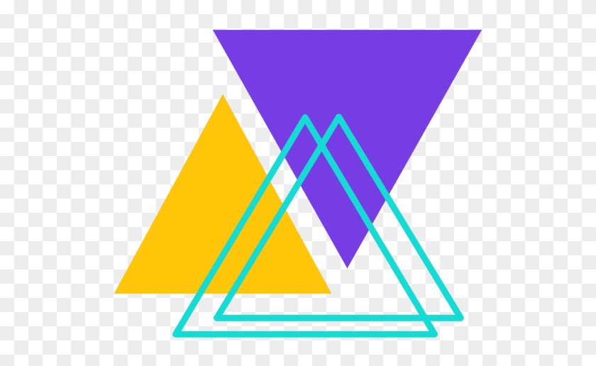 #png #tumblr #geometric #kpop #triangle #yellow #purple - Triangle Clipart
