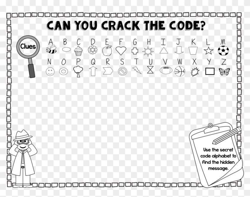 Next Image - Secret Code Game Clipart #1669251