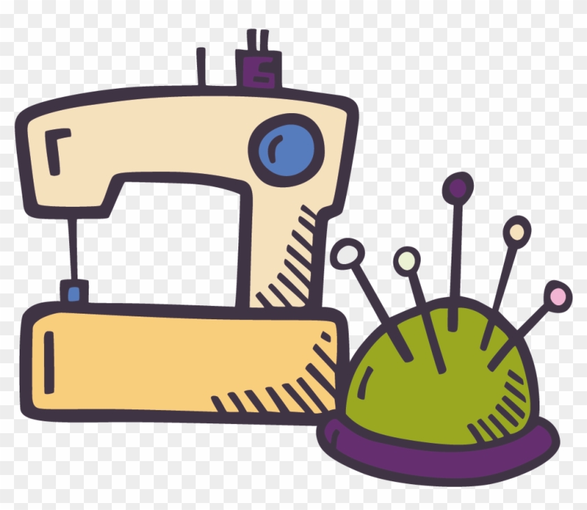 Sewing Machine Doodle , Png Download - Sewing Machine Doodle Png Clipart