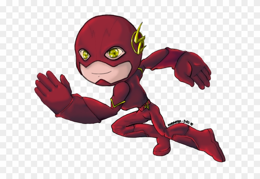 The Flash Clipart Chibi - Flash Chibi Transparent - Png Download #1670621