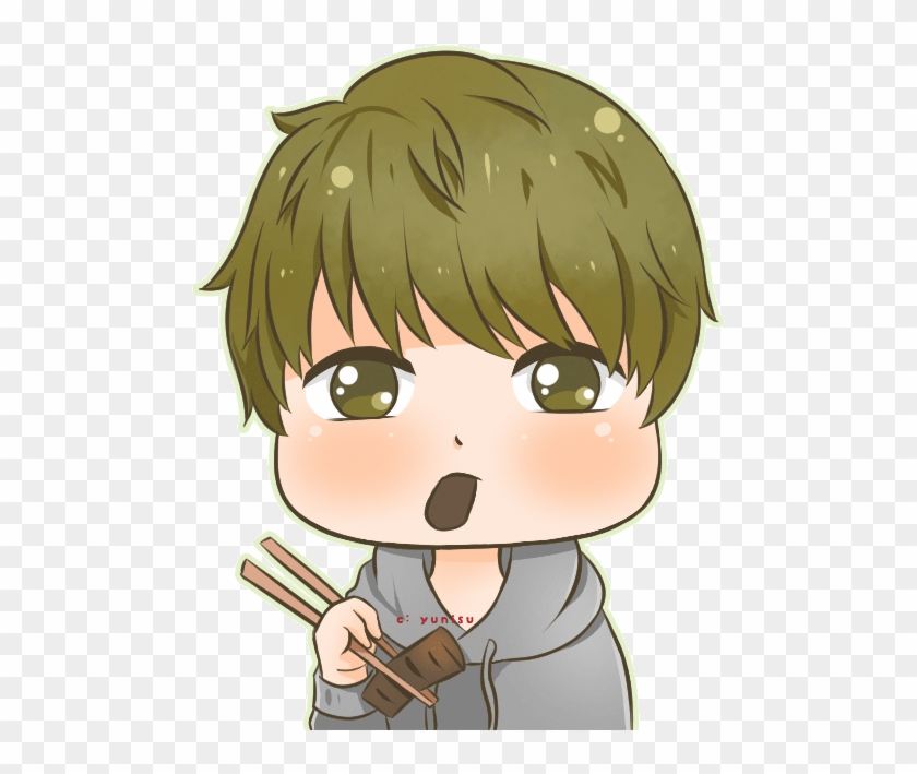 Bts Jin Chibi Gif - Bts Chibi Jin Png Clipart #1670907