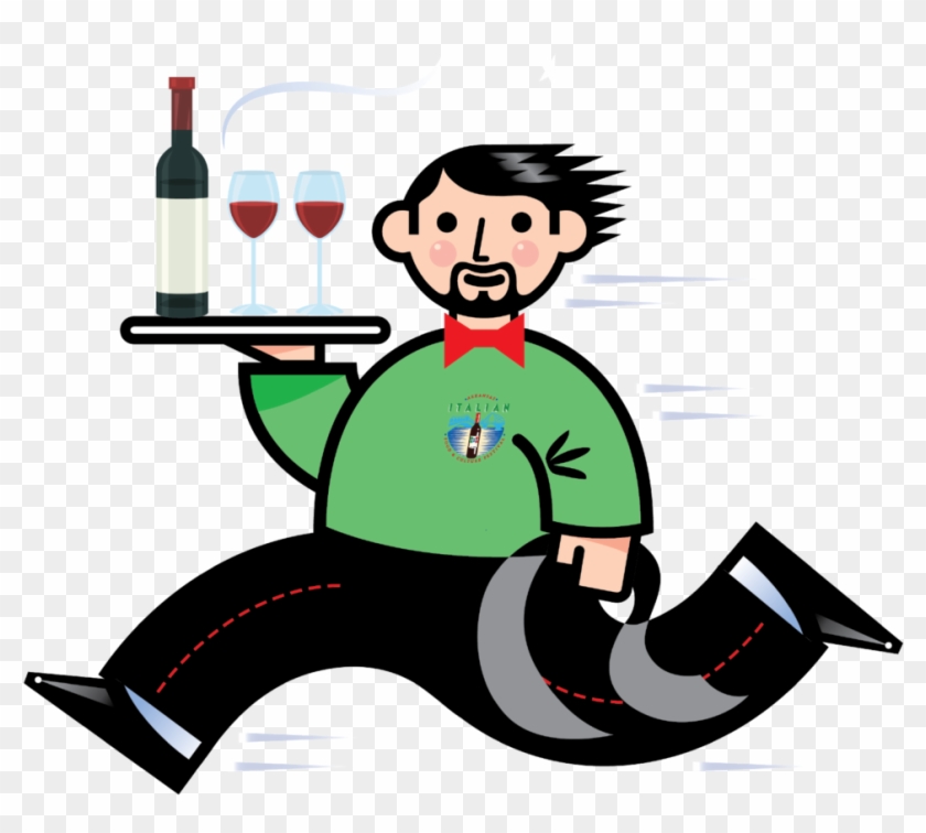 Waiter's Race - Illustration Clipart #1671327