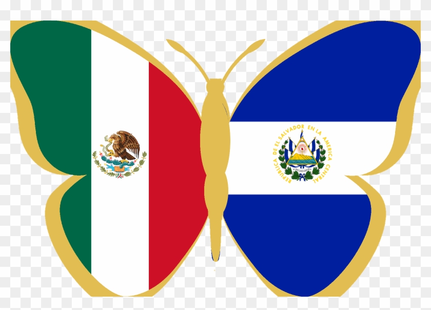 Aula Virtual Colegio Guadalupano , Png Download - Imagen De La Bandera Del Salvador Y Mexico Clipart