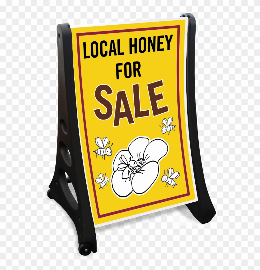 Local Honey For Sale Sidewalk Sign - Banner Clipart