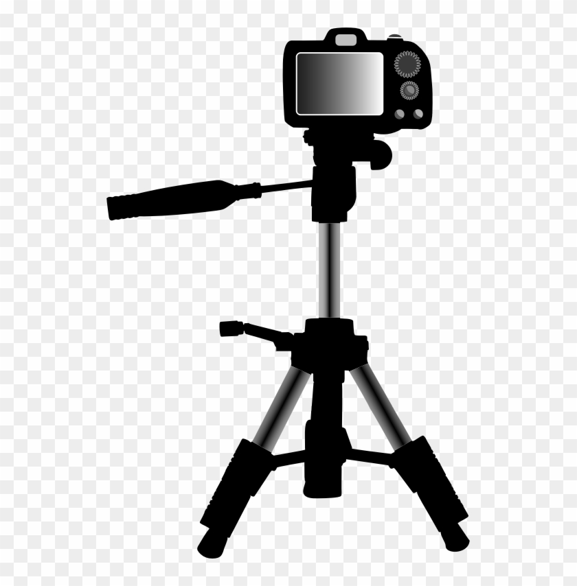 Medium Image - Camera With Tripod Png Clipart #1672180