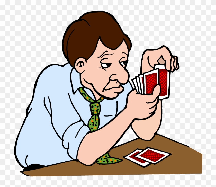 Pictures Of People Playing Cards - People Playing Cards Clip Art - Png Download