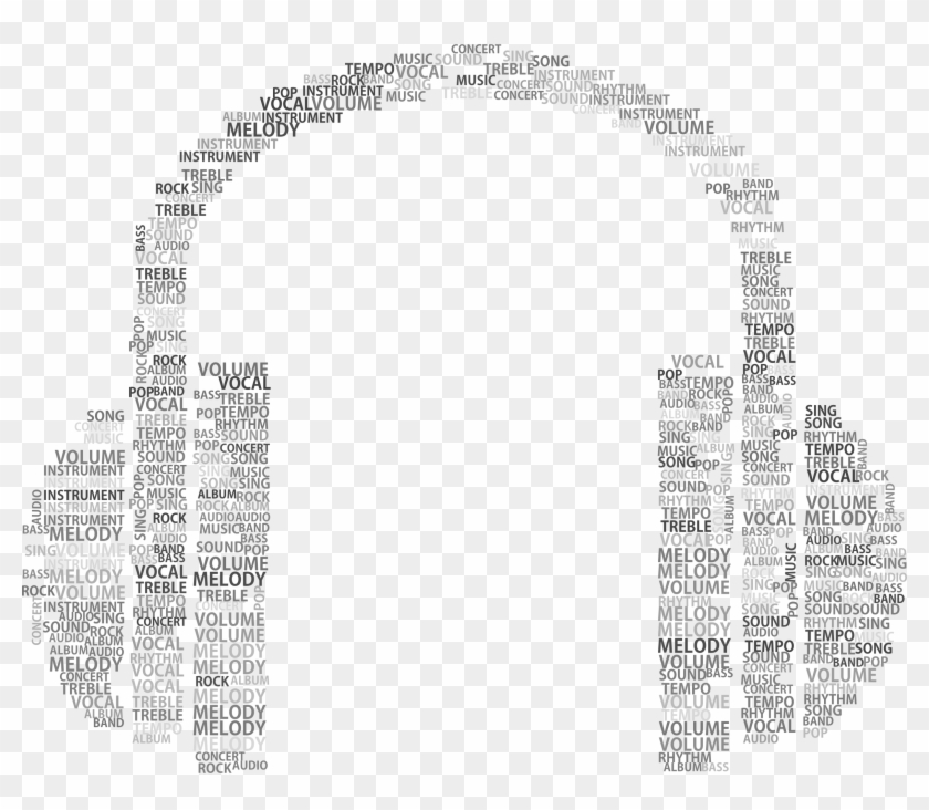 This Free Icons Png Design Of Music Headphones Word Clipart