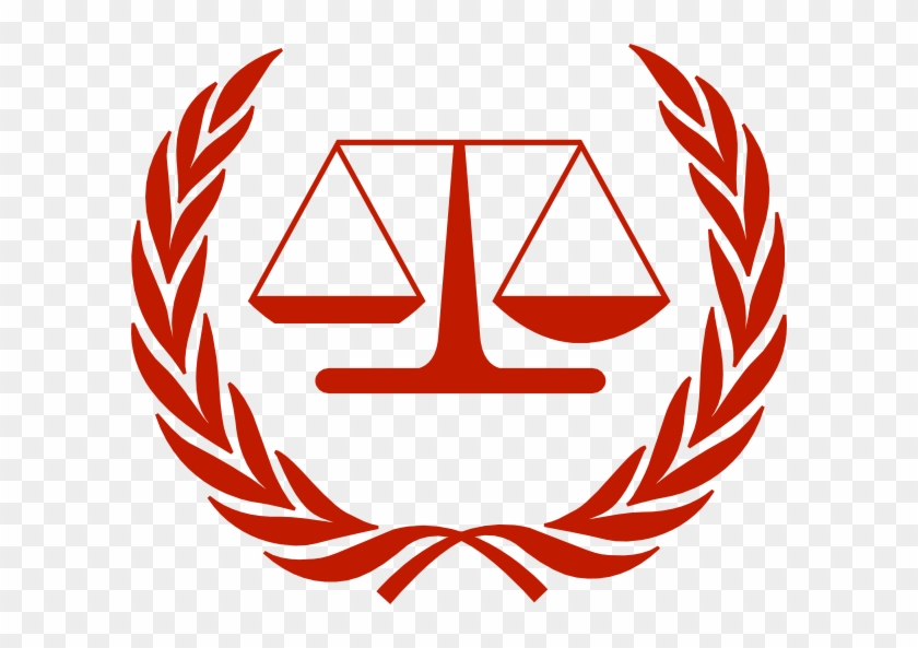 Small - Scales Of Justice Red Clipart