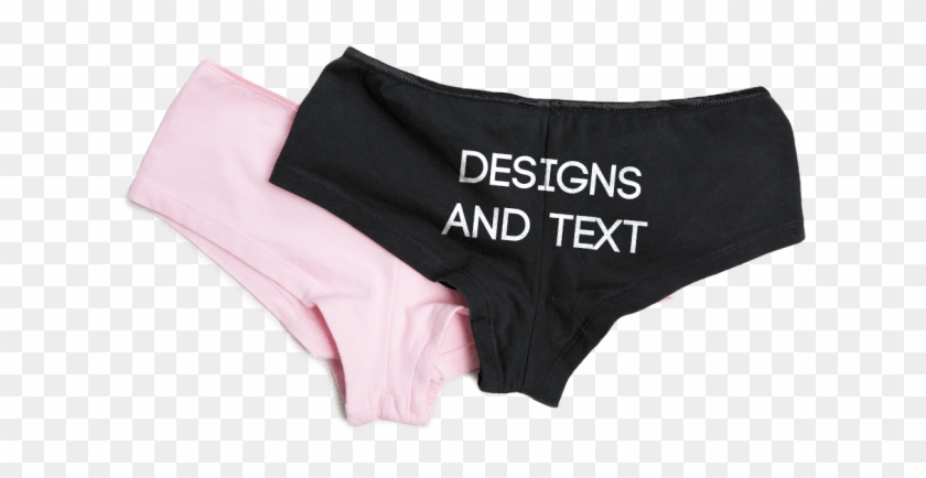Vector Royalty Free Download Personalised Women S Underwear - Female Underwear With Words Clipart #1673840