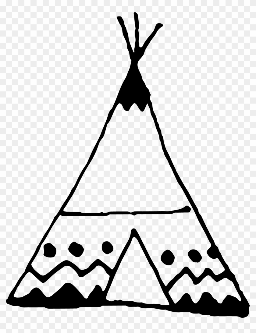I Headed Home So Appreciative For The Time That I Got - Boho Teepee Clipart Black - Png Download