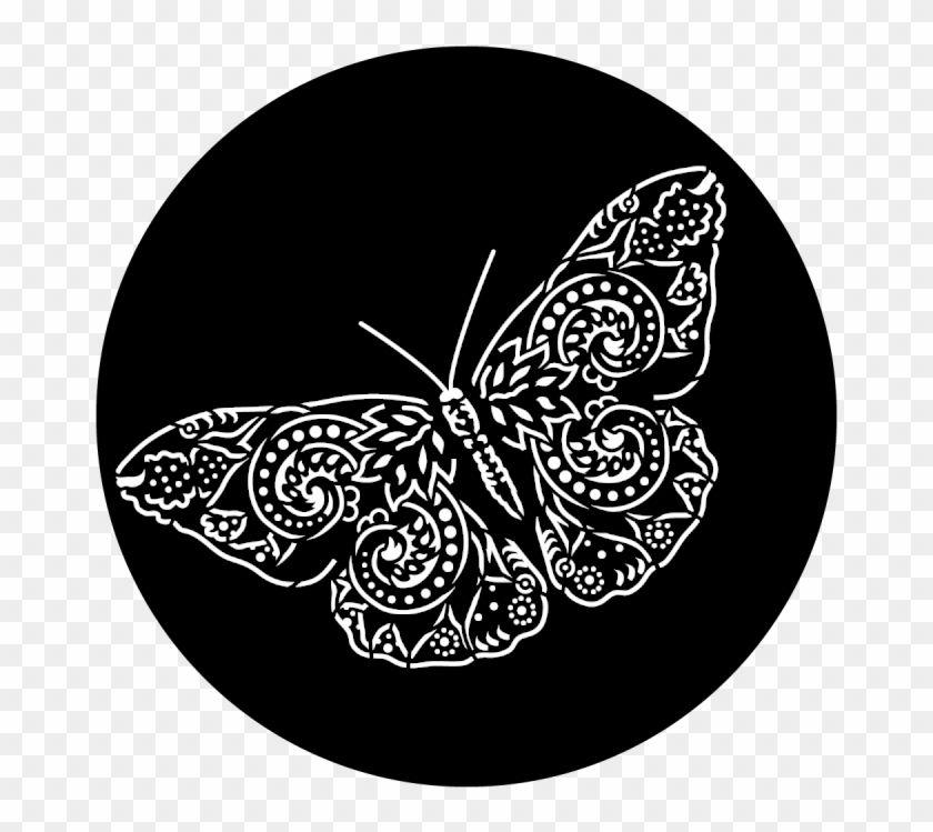 Apollo Design 9056 Paisley Wings Steel Pattern - Brush-footed Butterfly Clipart