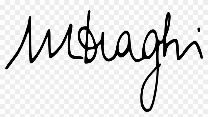 Mario Draghi Signature Clipart