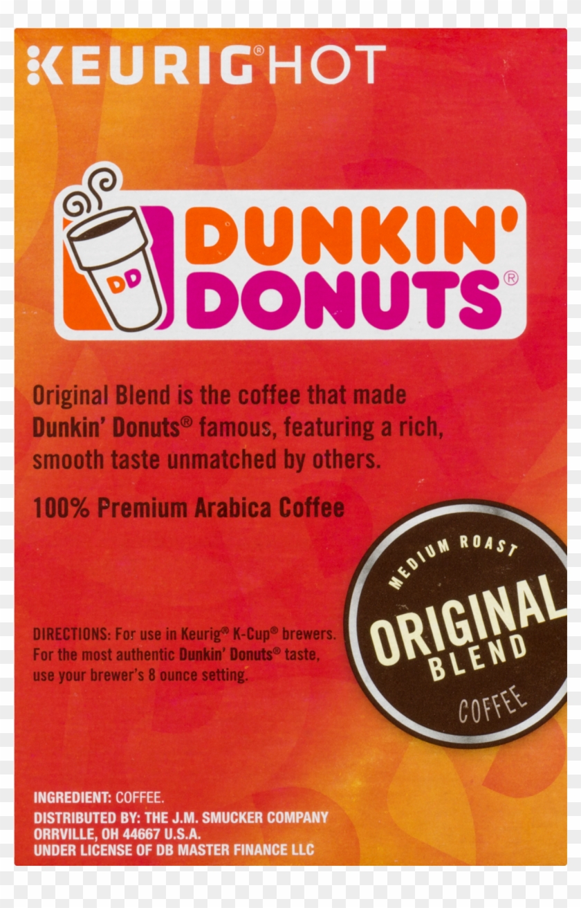 Dunkin' Donuts Original Blend Coffee K-cup Pods, Medium Clipart #1675388