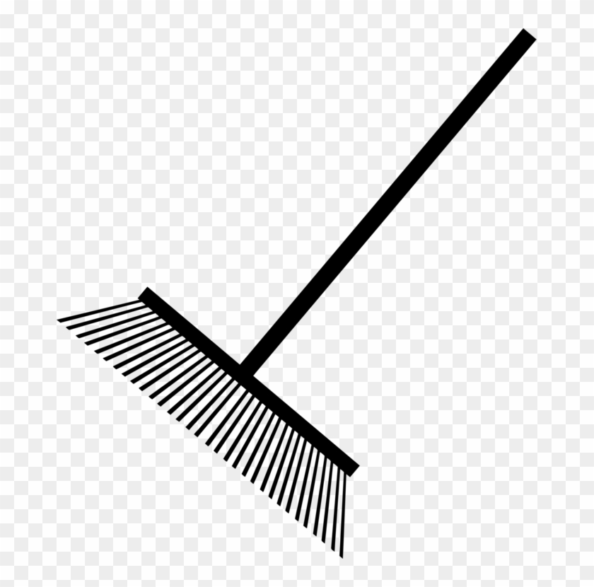 679 X 750 4 - Garden Rake Silhouette Clipart