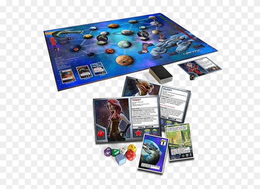 Based On The Way Cards Are Drawn From The Deck And - Space Movers 2201 Board Game Clipart #1675535