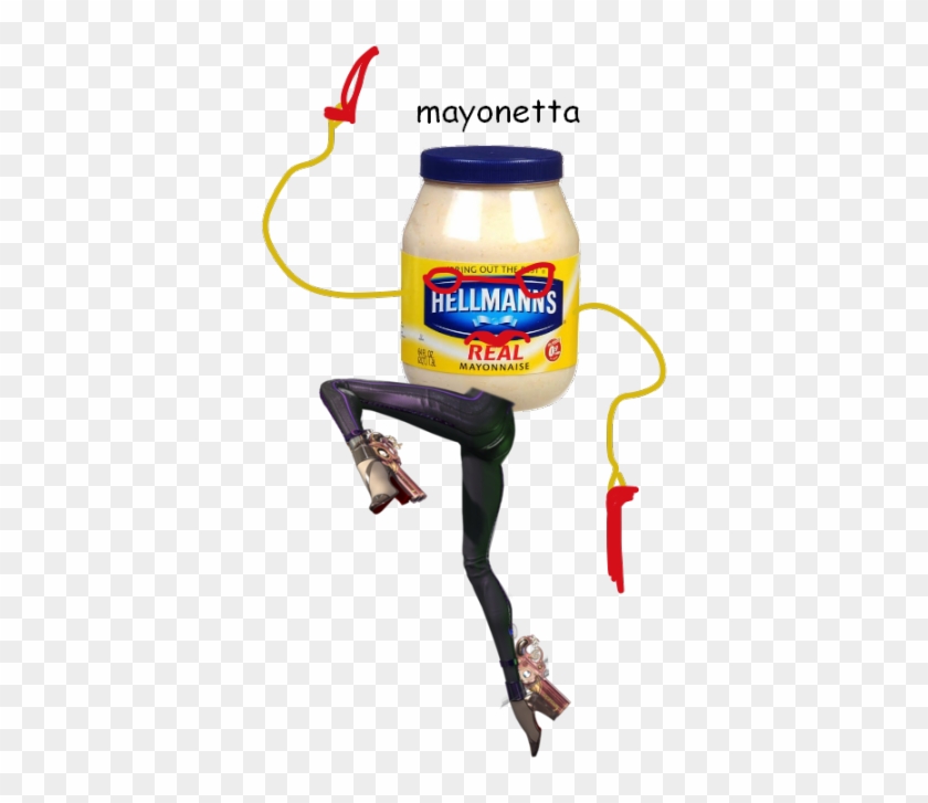 Mayonetta Ng Out Th Hellmanns Real Mayonnaise - Smash Characters With Bayonetta Legs Clipart