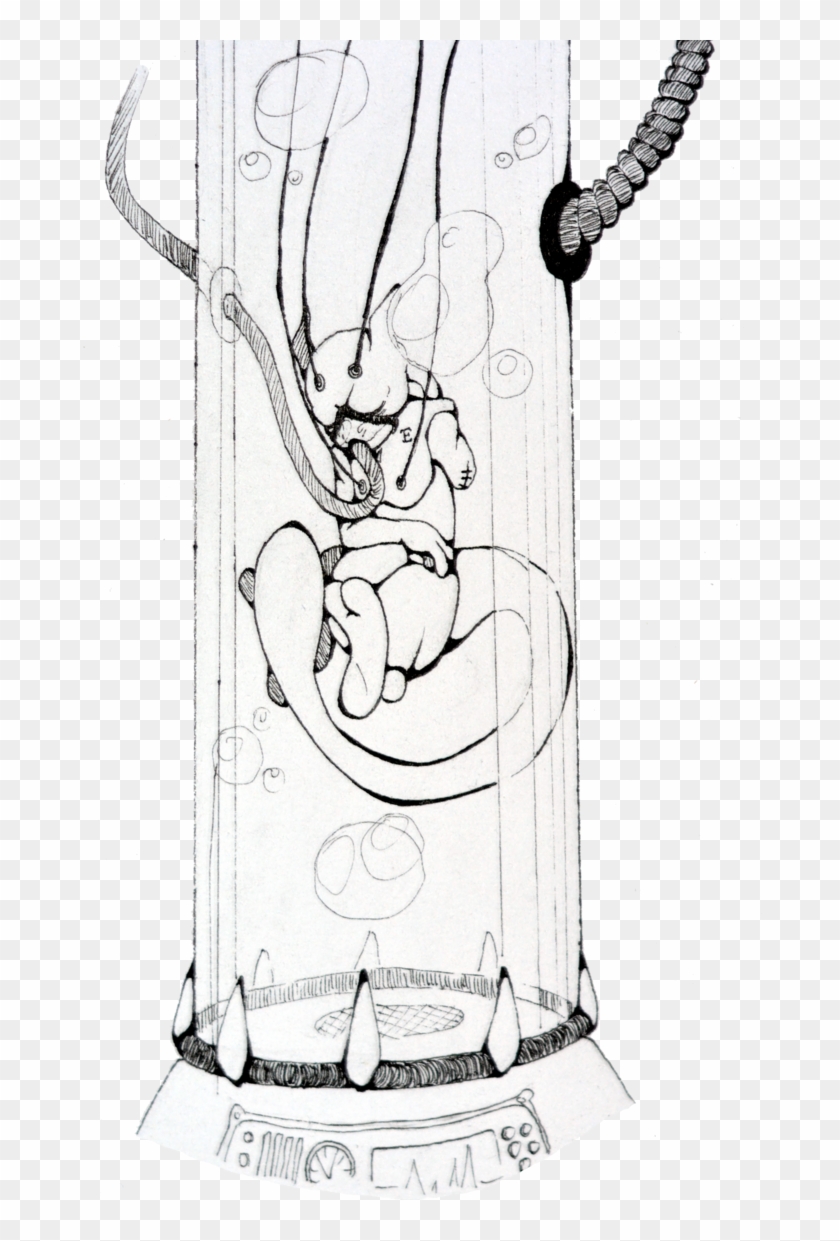 Clip Freeuse Download Test Tube Drawing At Getdrawings - Test Tube Baby Drawing - Png Download #1675855