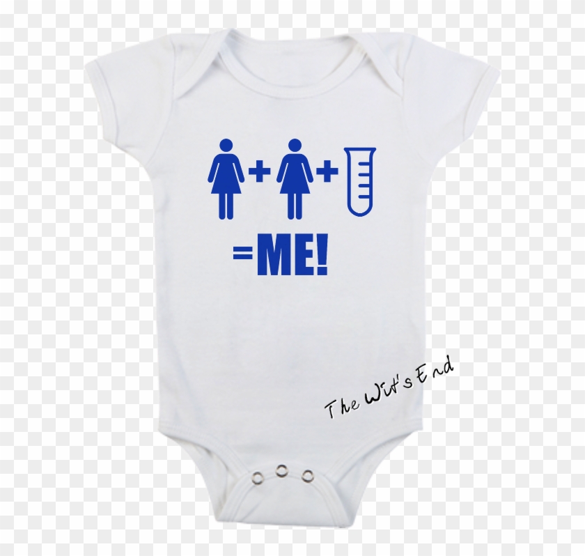 Mommy Mommy Test Tube=me Onesie - Love My Mummies Baby Clothes Clipart