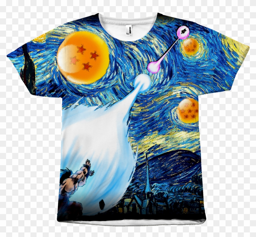 Goku Kamehameha Vs Vegeta Galick Gun Van Gogh Starry Clipart #1676022