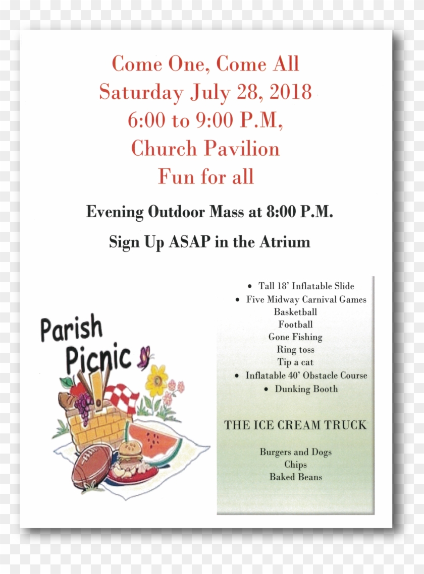 Picnic - Church Picnic Clipart