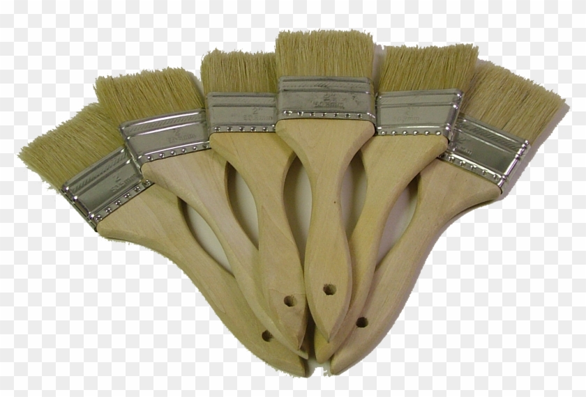 2 Inch Paint Brushes 6 Pack - Throwing Knife Clipart