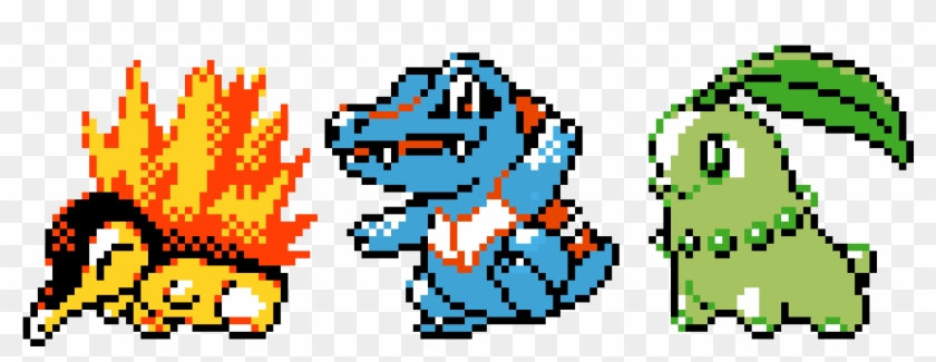Pokemon Gold And Silver Starters - Pokemon Clipart