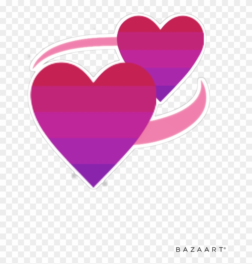 Some Aspec Heart Emojis 💜💚 💞 - Heart Clipart
