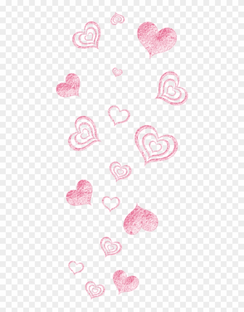 Download Decorative Picture Png - Pink Hearts Transparent Background Clipart #1677592